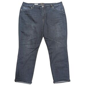 Kut From The Kloth Katy Jeans NWT Plus 22w 22 3X Boyfriend Dark Denim Pants NEW